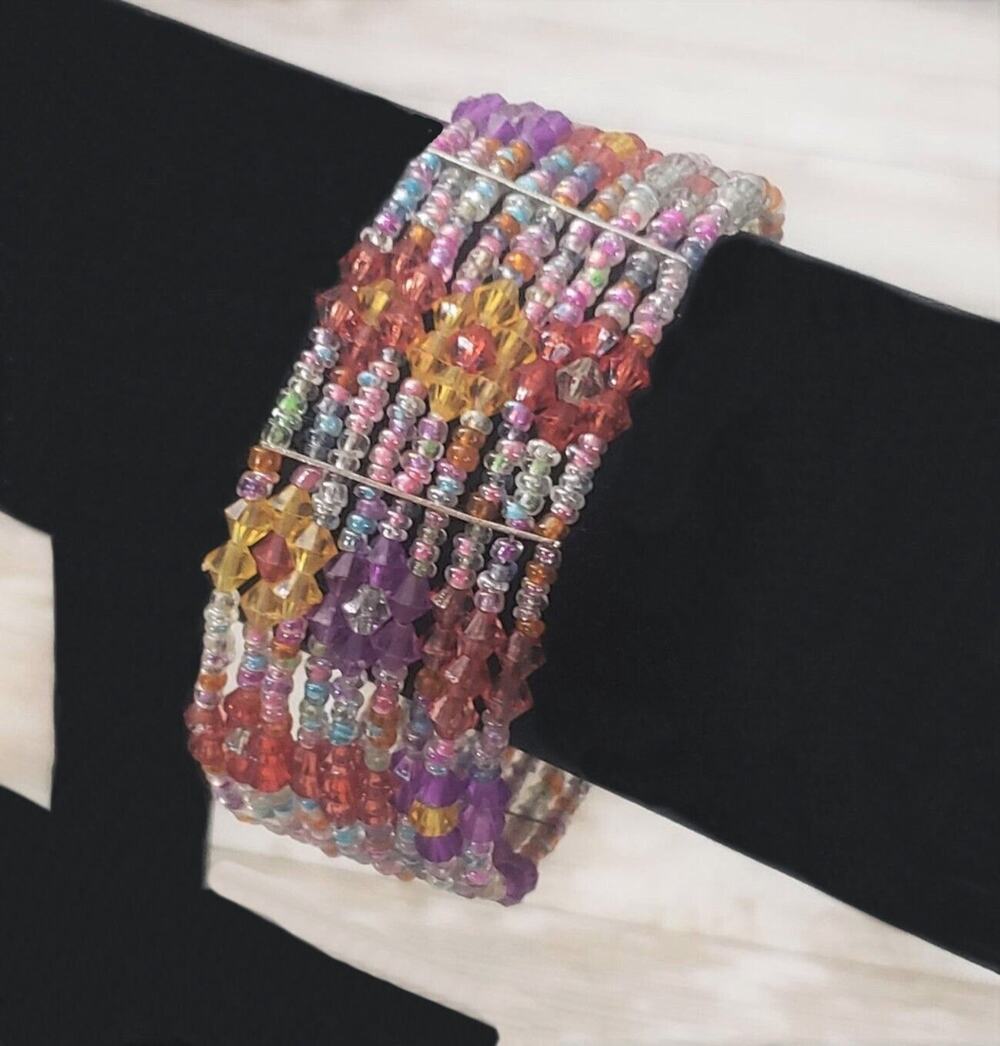 Vintage Bracelet - Flower Design Wrap Bracelet